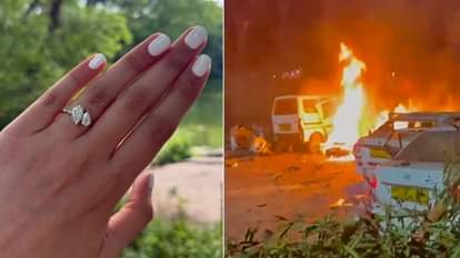 ब्लास्ट के दौरान भी चलता हा सगाई का जश्न