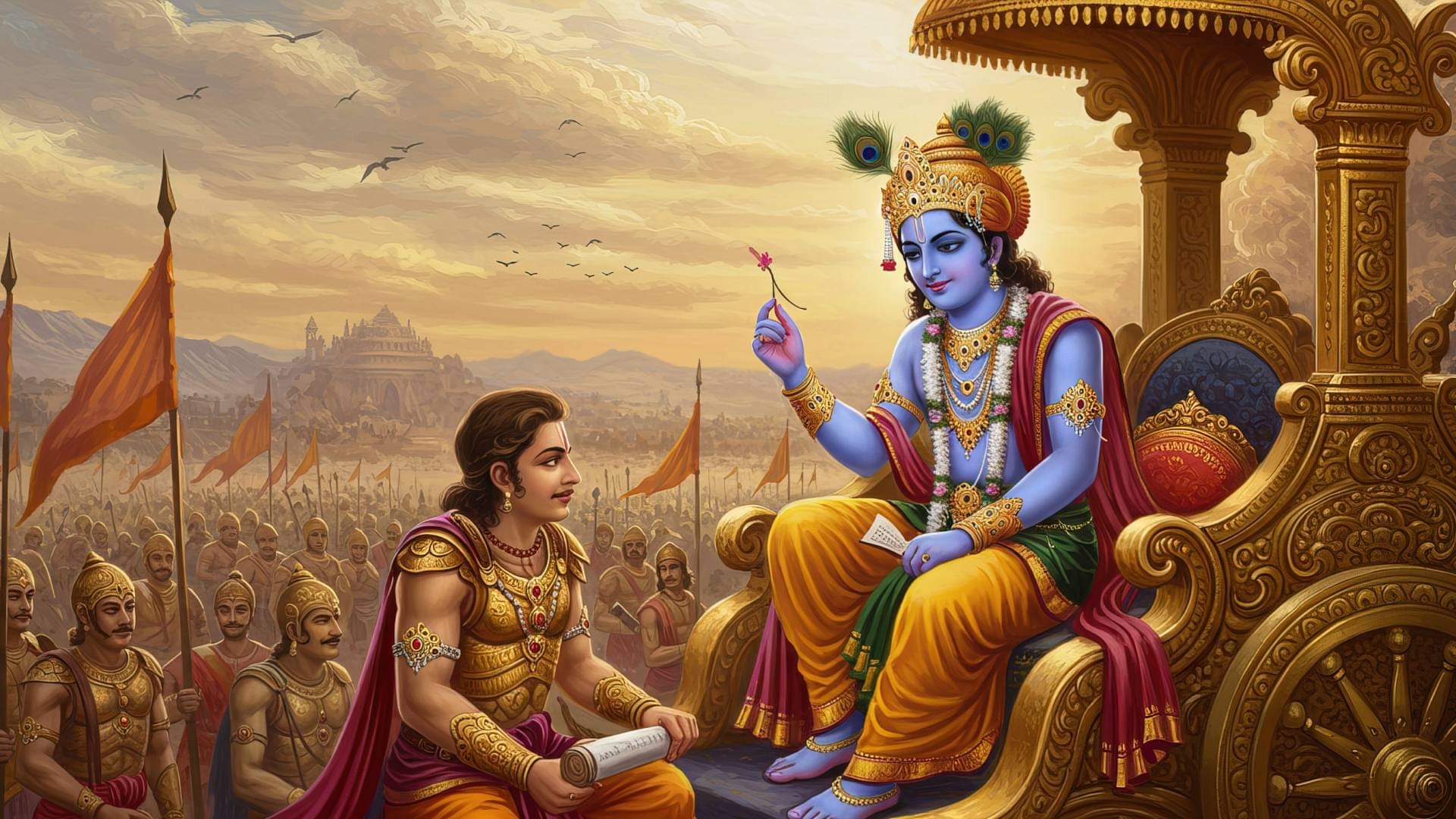 Bhagavad Gita Shlok For Calm The Mind And Provide Many Benefits If Adopted In Life.