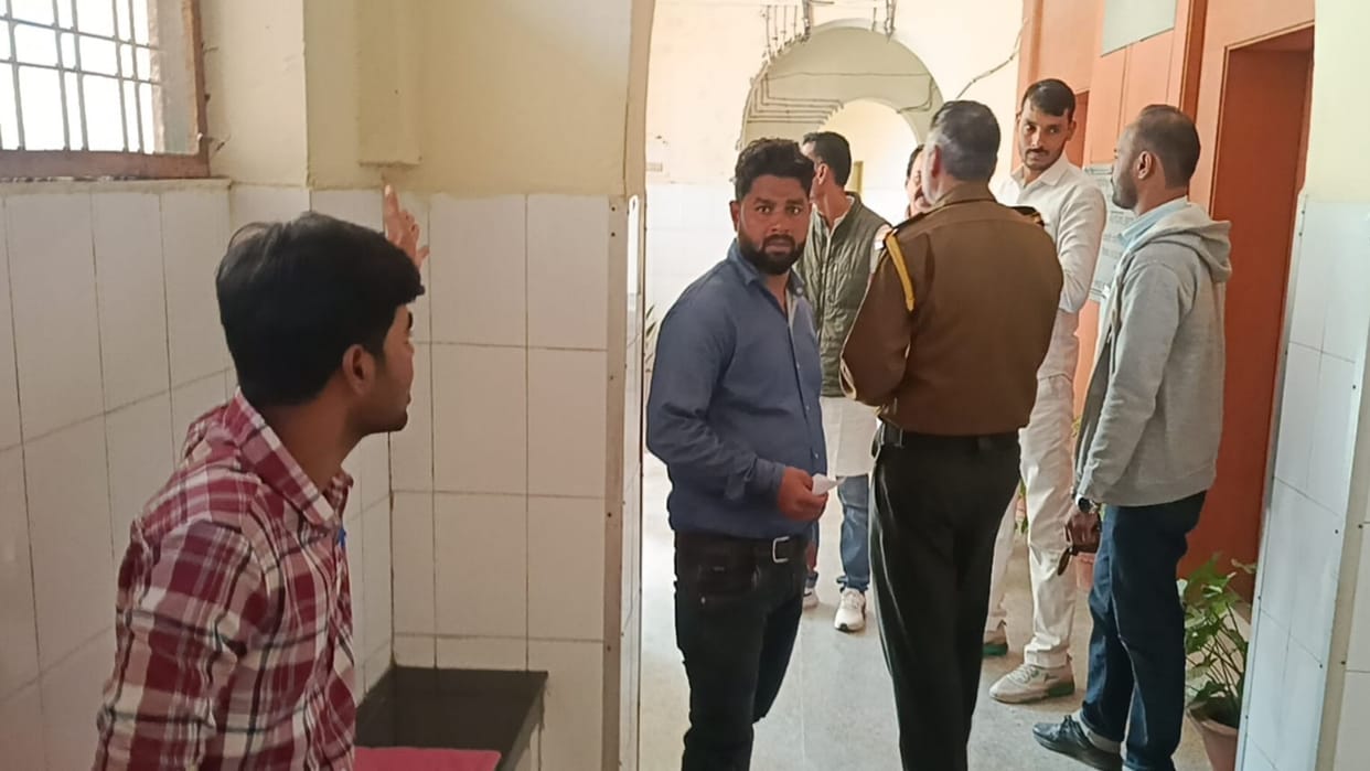 young woman slapped a ward boy in Bailey, and a student who intervened was beaten up by security personnel.