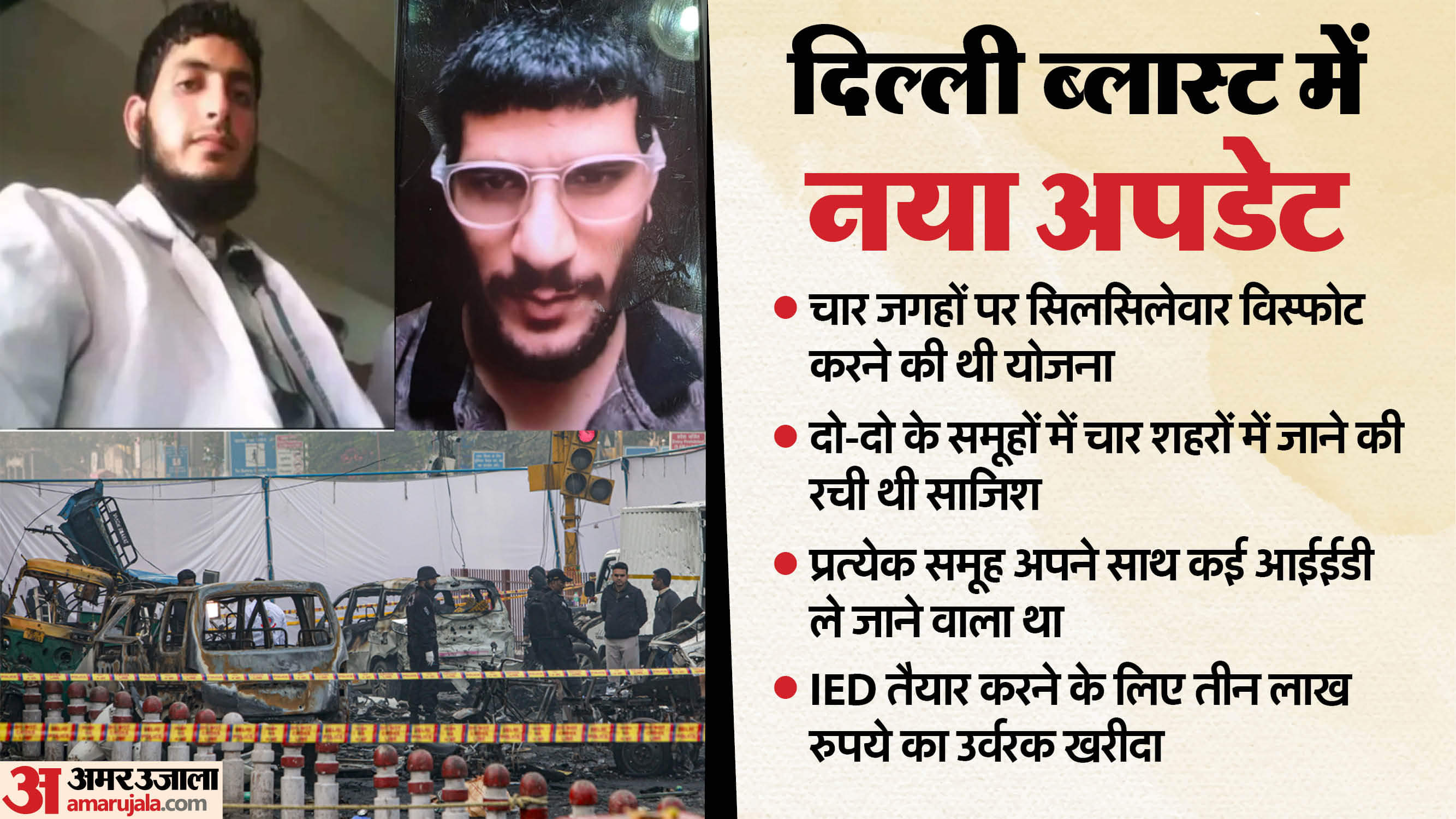 Delhi terror blast case Around eight suspects planned to carry out a serial blast at four locations