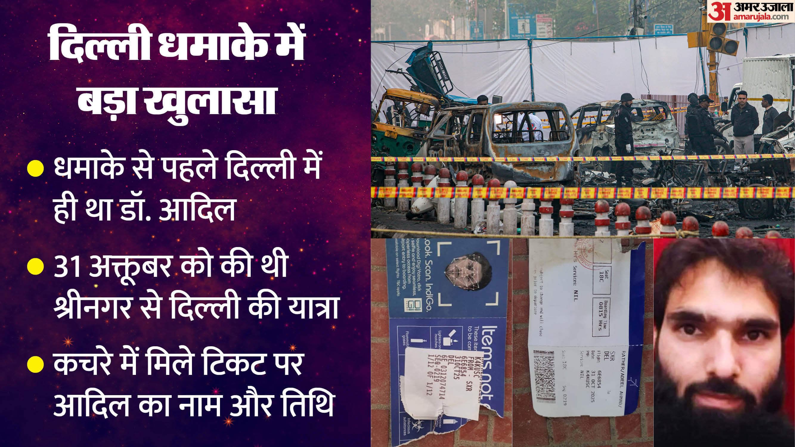 Delhi Blast News Dr. Adil Was in Delhi Before Explosion Evidence Found Know Details in Hindi