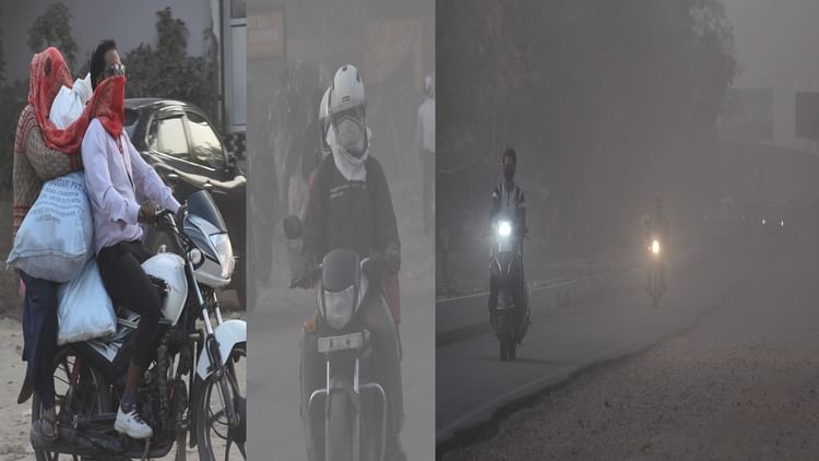 दिल्ली-एनसीआर के बाद अलीगढ़: हवा की गुणवत्ता सबसे खराब, सड़कों पर छाई धुंध, दोपहर लगी शाम जैसी