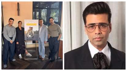 karan johar happy for homebound screening in LA share photos of vishal jethwa ishaan khatter