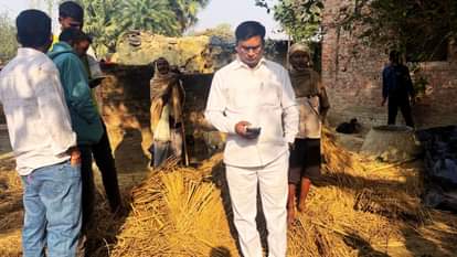 Short circuit 35 cattle and load of paddy burned to ashes farmer screams after seeing remains