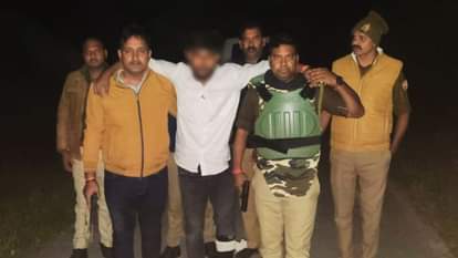 Encounter in Ghazipur Criminal escapes from police one shot injured arrested after siege