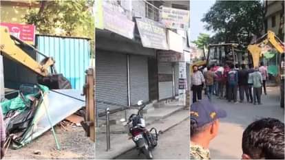 Betul Crime: Clash Over Path in Market, Three Detained; Police Demolish Illegal Encroachments of Accused