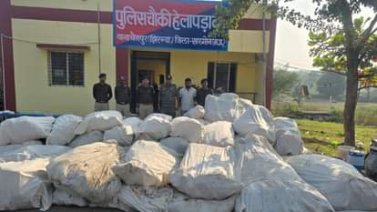 Khargone News: Police Bust Hidden Ganja Farm in No-Network Zone, Seize Illegal Crop Worth More Than 1 Crore