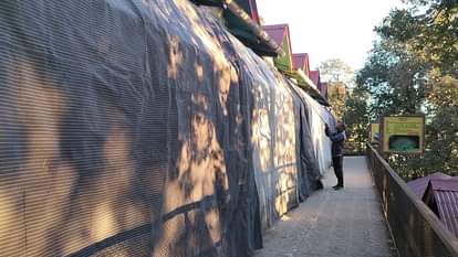 Special arrangements for wildlife to protect them from the harsh cold at Nainital Zoo