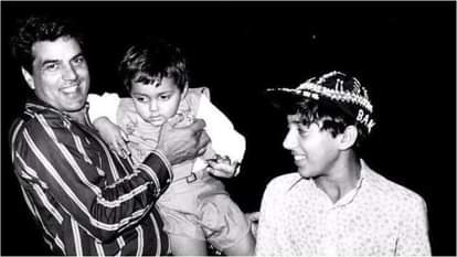 Childrens Day 2025: when bobby deol worked in Movie Dharam Veer with father Dharmendra as a child artist