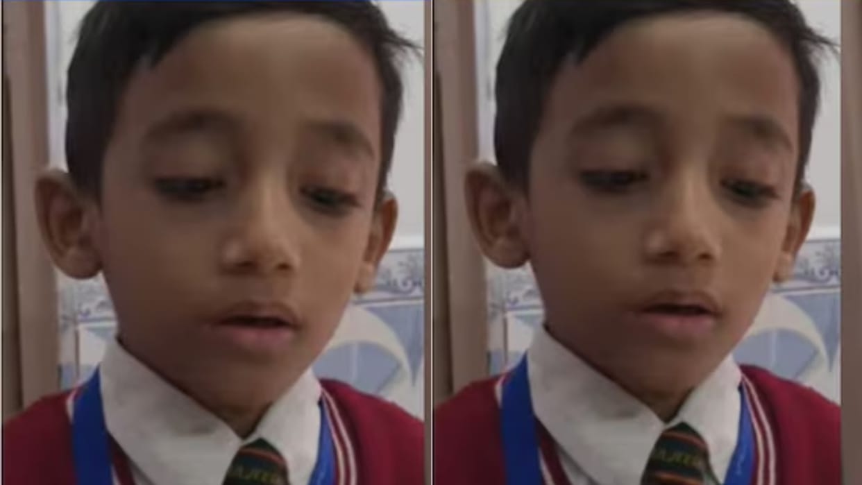 A ring worth Rs 10 crore was seen on a child's finger in the class the teacher was shocked Video Viral