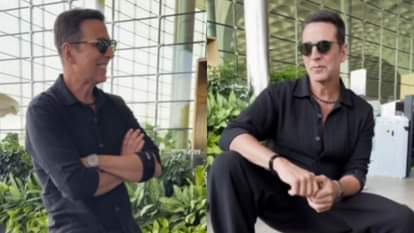 akshay kumar airport photoshoot funny moments upcoming movies welcome to the jungle haiwaan bhoot bungalow her