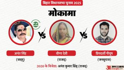 Mokama Chunav Result 2025: JDU's Anant Singh and RJD's Veena Devi contest in Mokama