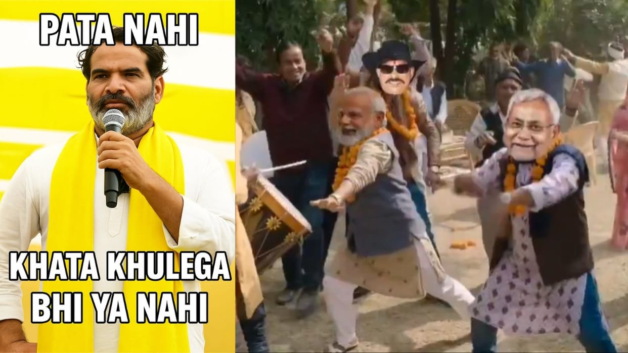 bihar election result 2025 best memes viral on social media reactions