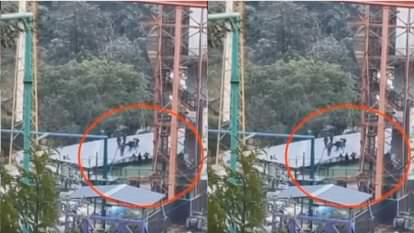 Young man falls from a height of 180 feet the whole game turns into death as soon as the rope breaks