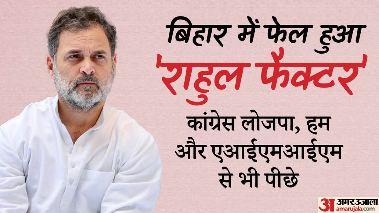 Bihar Assembly Election Result Updates People reject Rahul Gandhi's allegations NDA leads News In Hindi