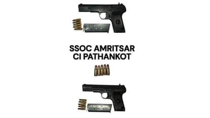 Gangster module busted Three accused arrested with weapons SSOC Amritsar Pathankot CI