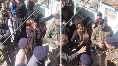 Sanjauli Mosque Muslims had come to Shimla Sanjauli Mosque to offer prayers locals protested