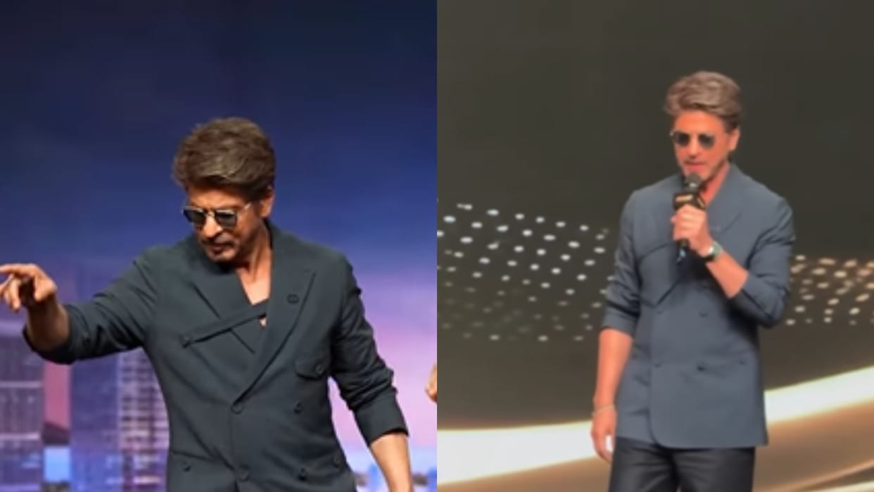 shahrukh khan farah khan dance chaiyya chaiyya at an event fans reactions