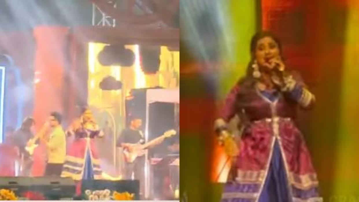 Shreya Ghoshal concert viral video from cuttack odisha huge crowd create stampede situation