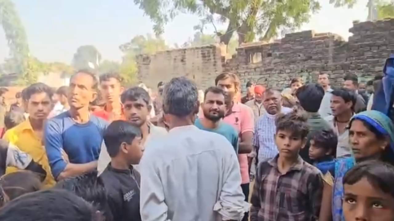 young man killed his wife and innocent children and then committed suicide by hanging himself In Shravasti