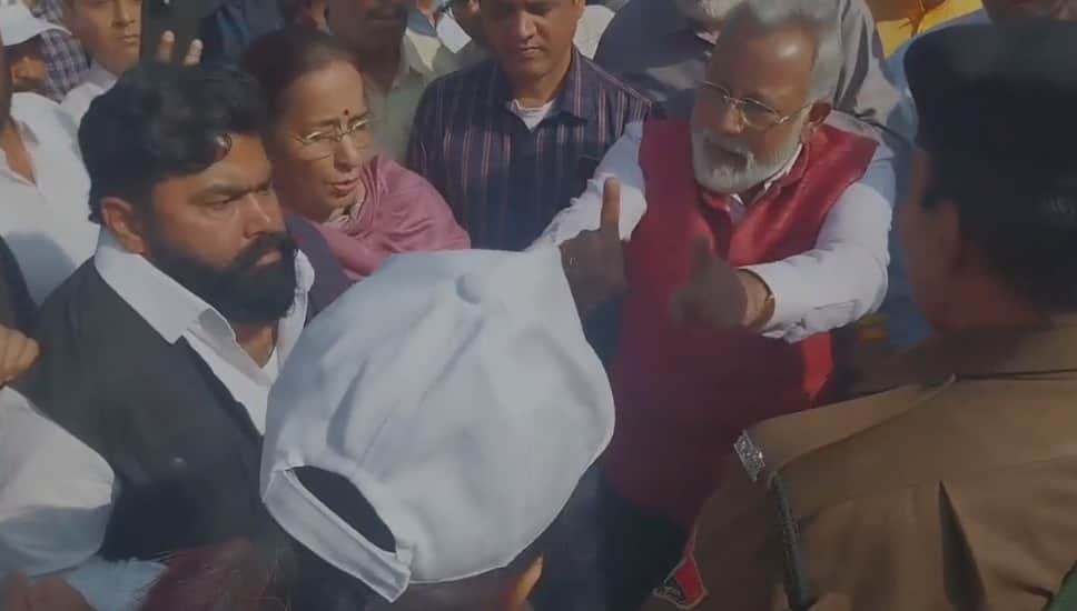 नोकझोंक के दौरान का एक चित्र।