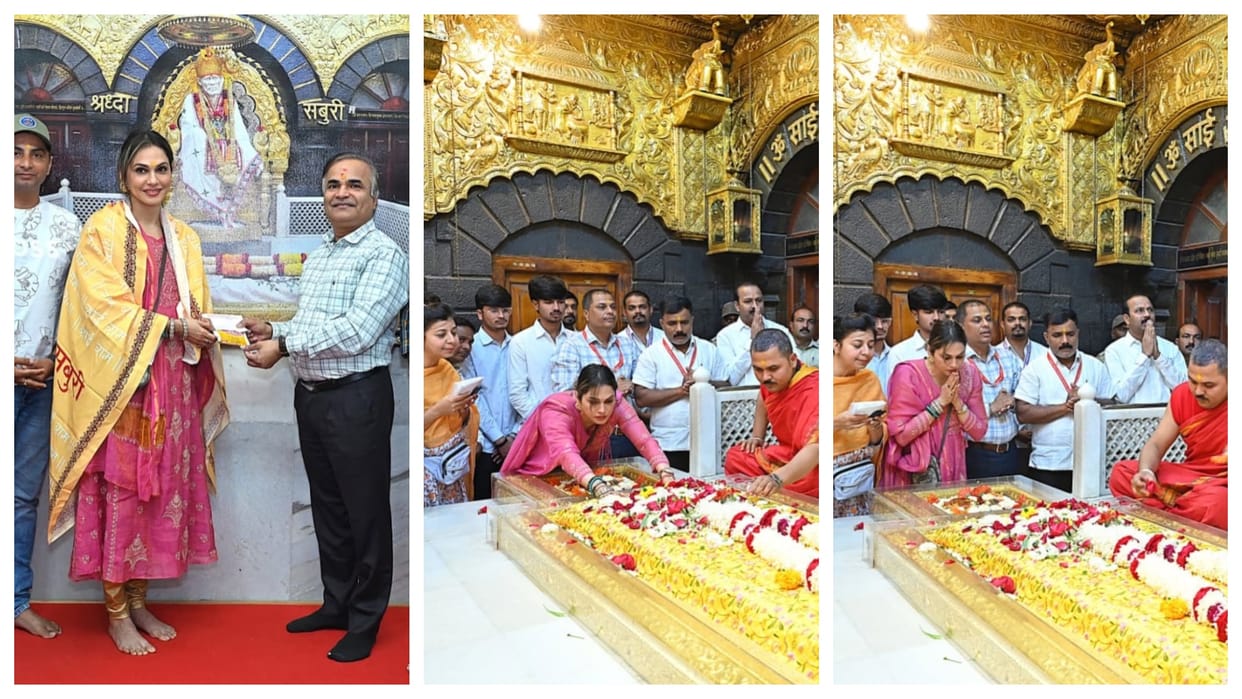 Isha Koppikar visit shirdi sai baba temple share unseen photos
