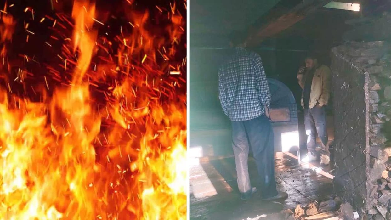Himachal News Fire breaks out in a three-storey house in Junidhar Rohru causing loss of lakhs