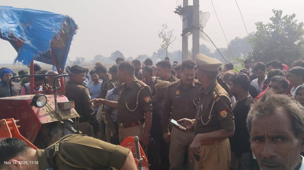Auraiya Teenager dies after getting stuck in rotavator accident occurred sowing wheat police investigating
