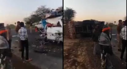 Jodhpur Road Accident: 5 Devotees Killed, 14 Injured After Truck–Tempo Collision