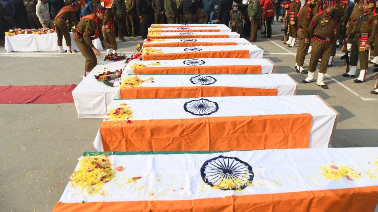 Last rites to the martyrs of Naugam Blast