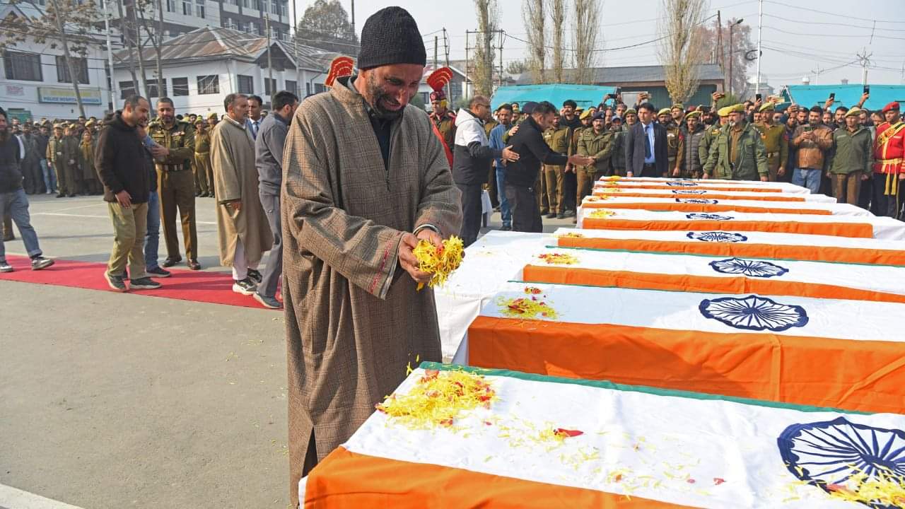 Last rites to the martyrs of Naugam Blast