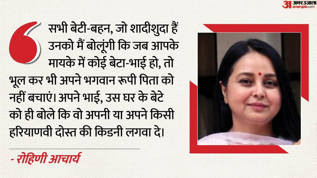Rohini Acharya RJD Bihar Election Results Tejashwi Yadav Lalu Prasad Yadav Sanjay Yadav news and updates