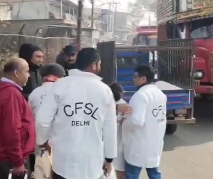 CFSL Delhi team reached Naugam police station in Srinagar after the blast