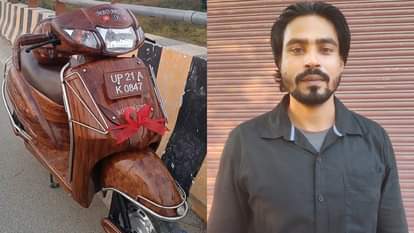 Man Turns 13-Year-Old Scooty Into a Wooden Masterpiece After Friends Mock Its Condition