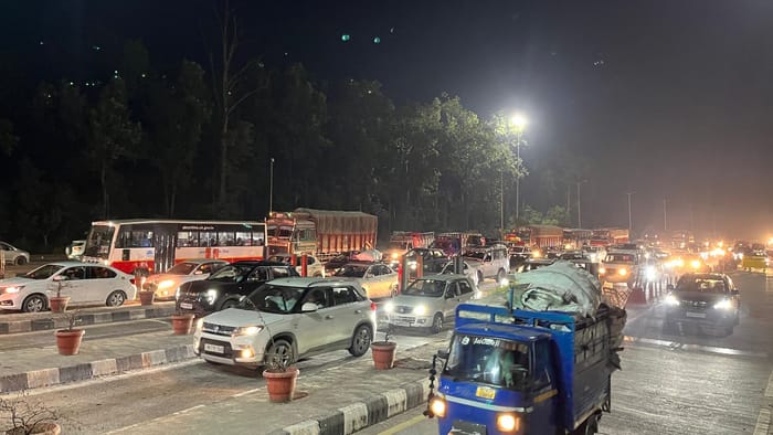 Traffic jams from Doon to Rishikesh over the weekend vehicles kept crawling, and everyone was troubled