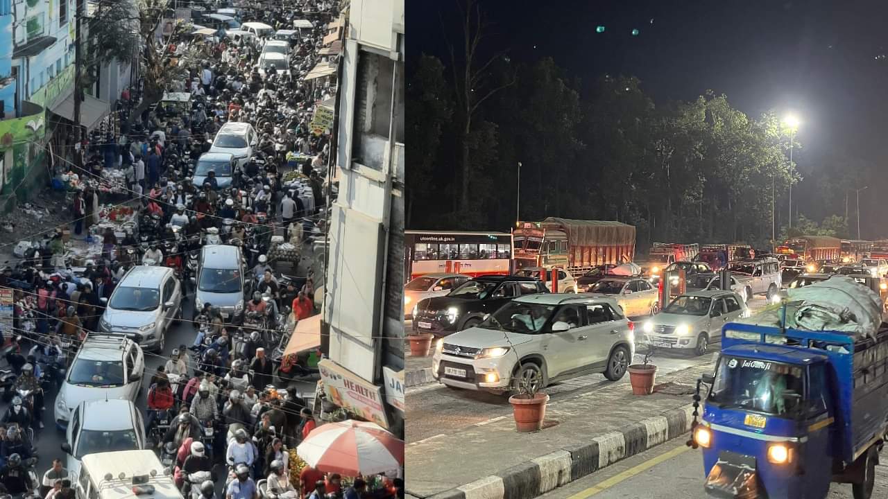 Traffic jams from Doon to Rishikesh over the weekend vehicles kept crawling, and everyone was troubled