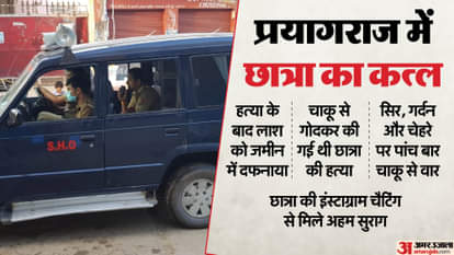 girl student was murdered and buried in ground prayagraj Stabbed five times in the head, neck and face