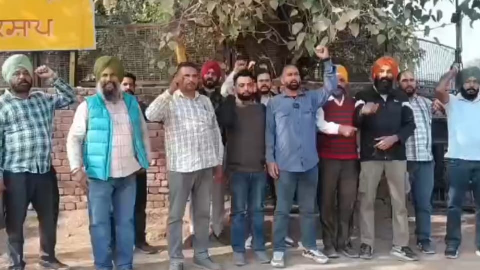 PRTC and PUNBUS employees stage road blockade over their demands Punjab