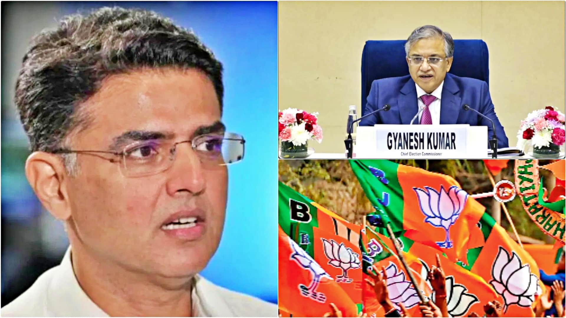 वरिष्ठ कांग्रेस नेता सचिन पायलट ने निर्वाचन आयोग की भूमिका और भाजपा पर उठाए गंभीर सवाल