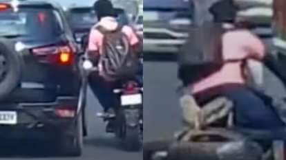 Bike riders nearly die in a hurry to overtake then get hit by a truck Video goes Viral on Internet