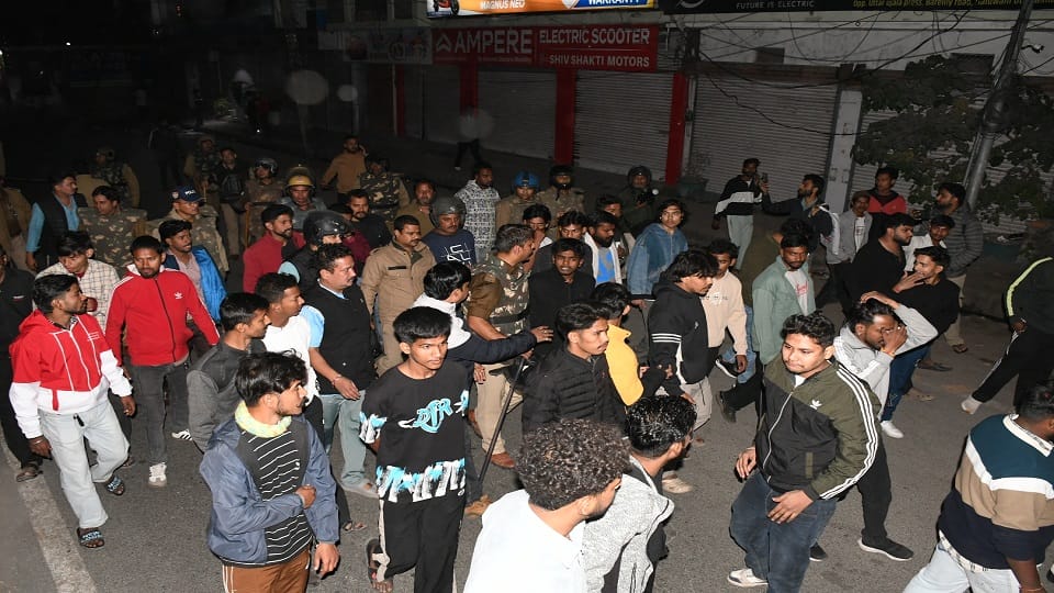 Violence erupted over cow remains in haldwani