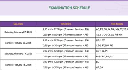 GATE 2026 Dates Announced: Exams for MTech-PhD Admissions to Begin from February 7