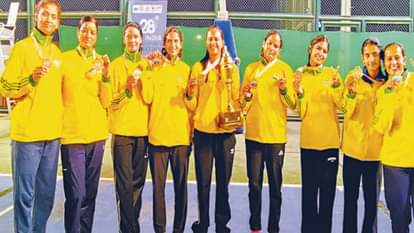 Himachal's women's basketball team won gold medal at the national level