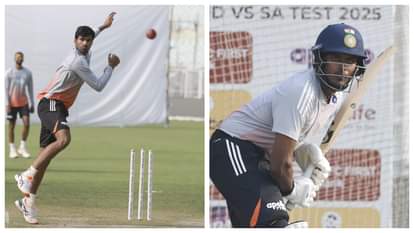 India players and members of the support staff led by coach Gautam Gambhir trained at Eden Gardens