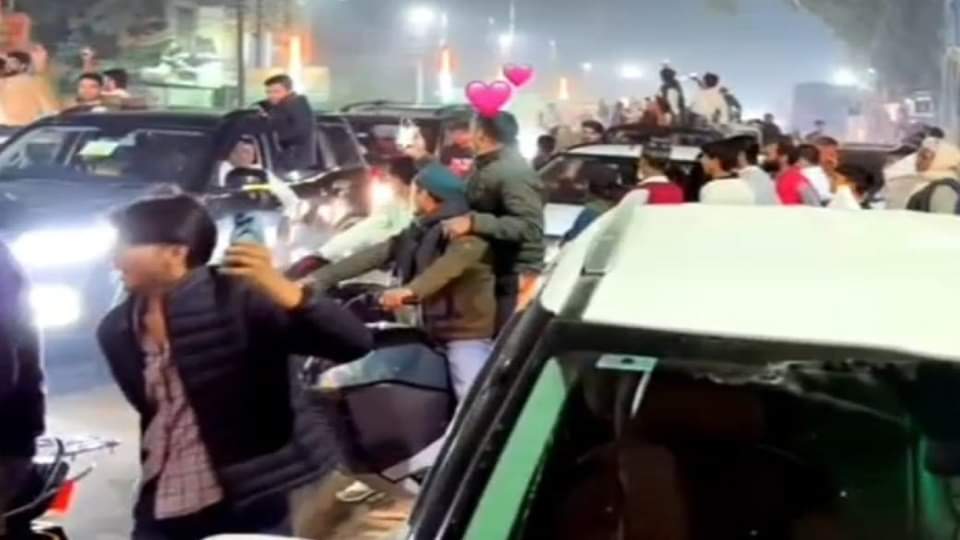 Meerut: When RLD District President's brother was released from jail, a procession was taken out