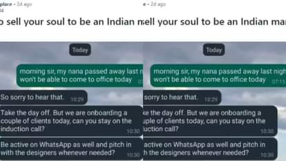 Asked for leave after maternal grandfathers death Manager says sorry but must work chat screenshot goes viral