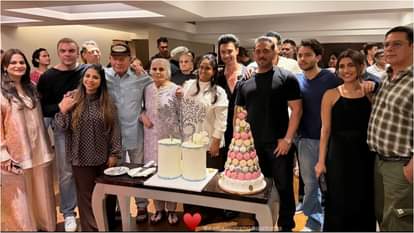 Salim Khan Sushila Charak aka Salma And Arpita Aayush Sharma wedding Anniversary celebration Inside Photos