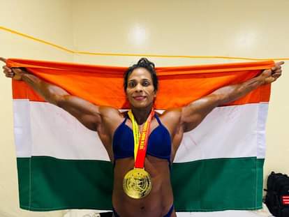 Indore News: Indore's female bodybuilder wins gold, city's prestige increases in Indonesia
