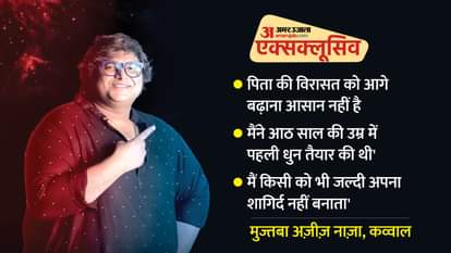 Qawwali singer and composer Late Aziz Naza Son Mujtaba Aziz Naza Exclusive Interview with amarujala