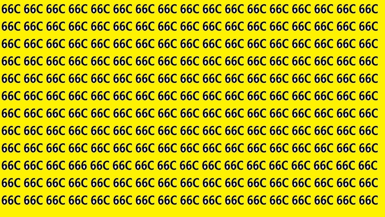 Optical Illusion iq test brain teaser image Can You Spot 666 Within 15 Seconds?